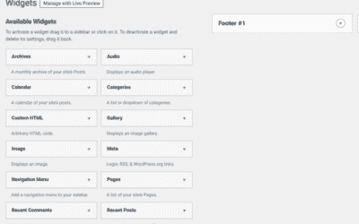 Widgets WordPress : Le guide complet