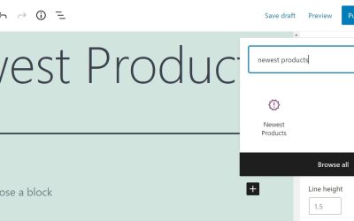 Comment utiliser le bloc WooCommerce des produits les plus récents