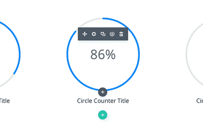 Le module compteur Divi Circle
