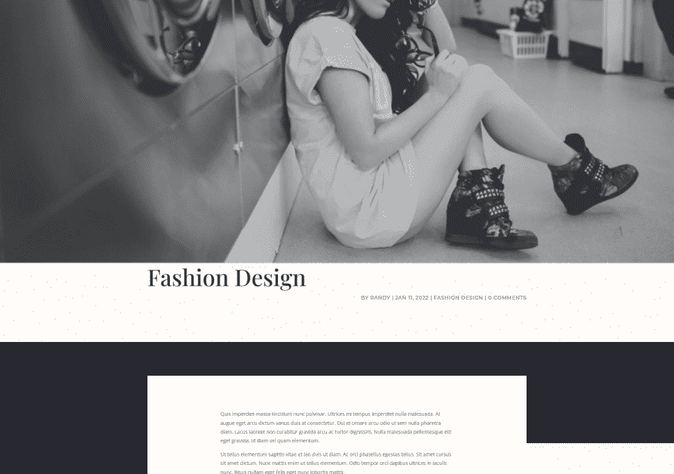 Fullscreen Post Title Module Desktop