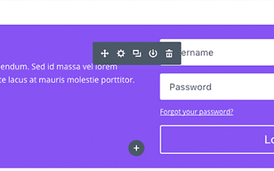 Le module de connexion Divi