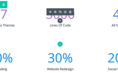 Le module compteur de nombres de Divi