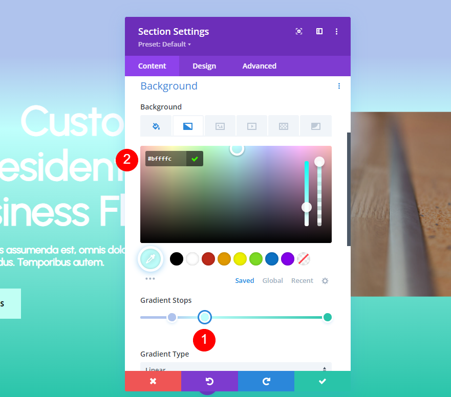 Divi Gradient Builder Example Three