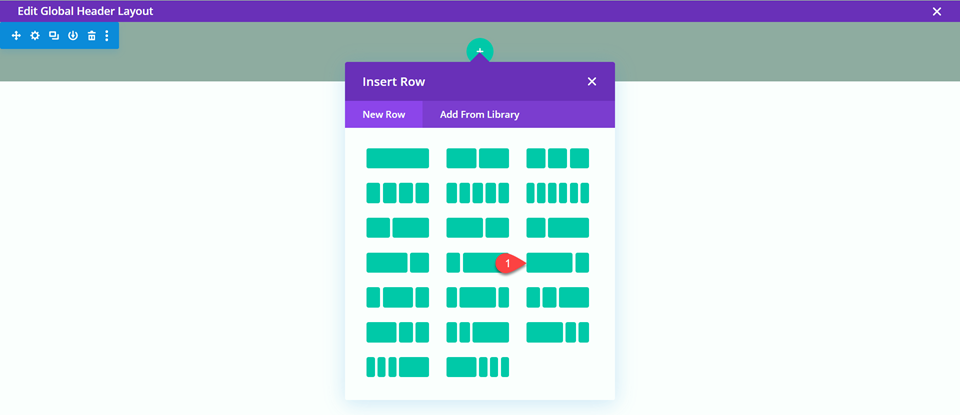 Divi Global Header With Fullwidth Menu Insert Row