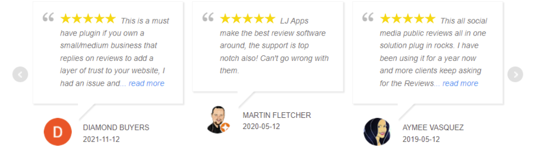 WP Review Slider is one of the best review plugins for WordPress.