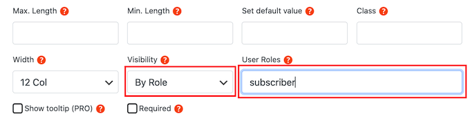 Changing who can see your custom comment field