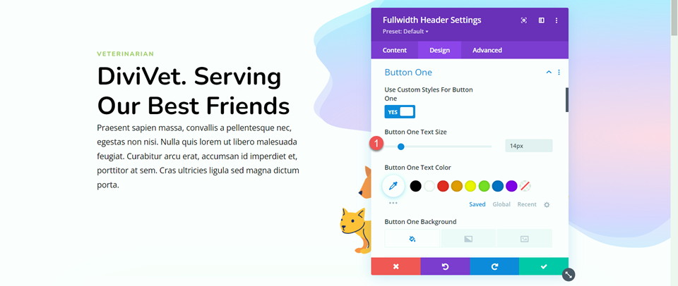 Divi Fullwidth Header Hero Section Button One 