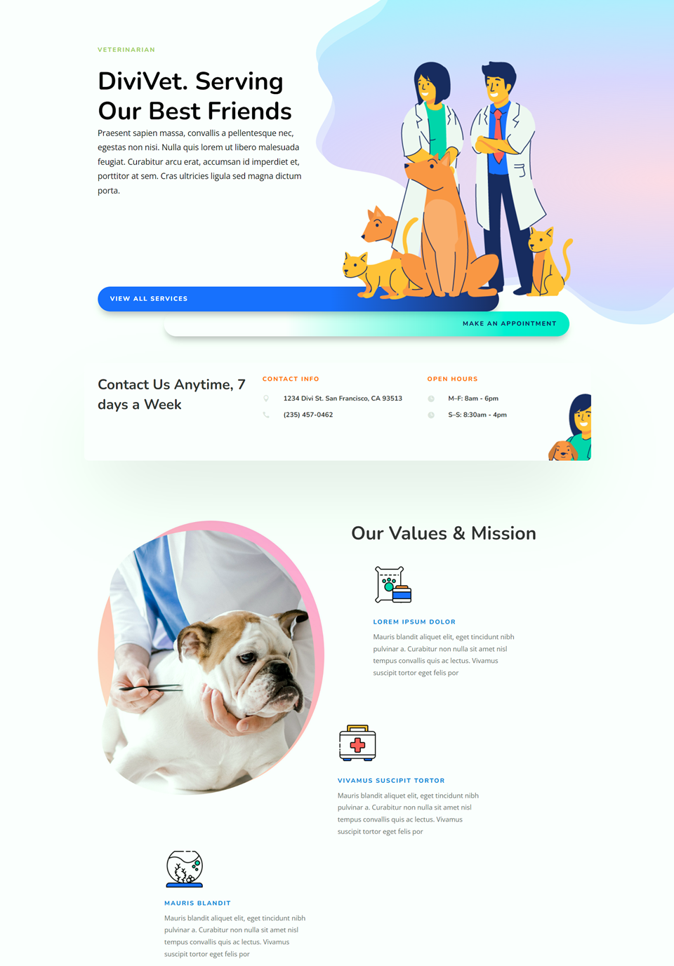 Divi Fullwidth Header Hero Section Full Design