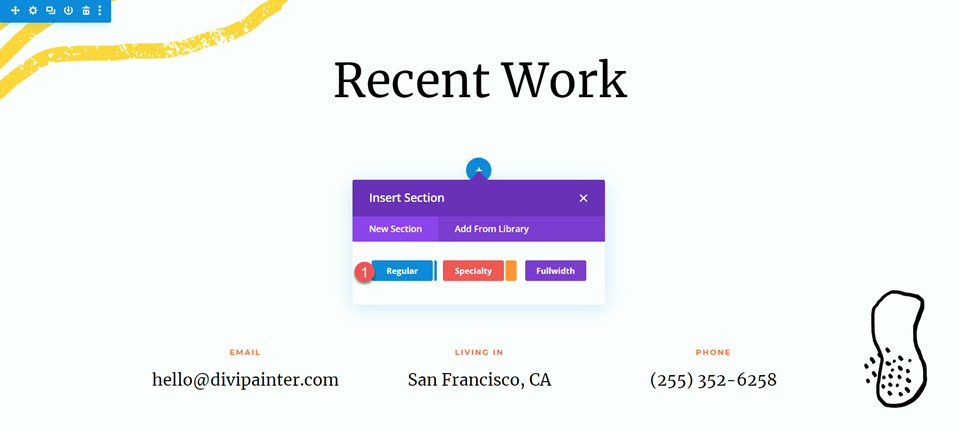 Divi Filterable Portfolio Pagination Insert Section