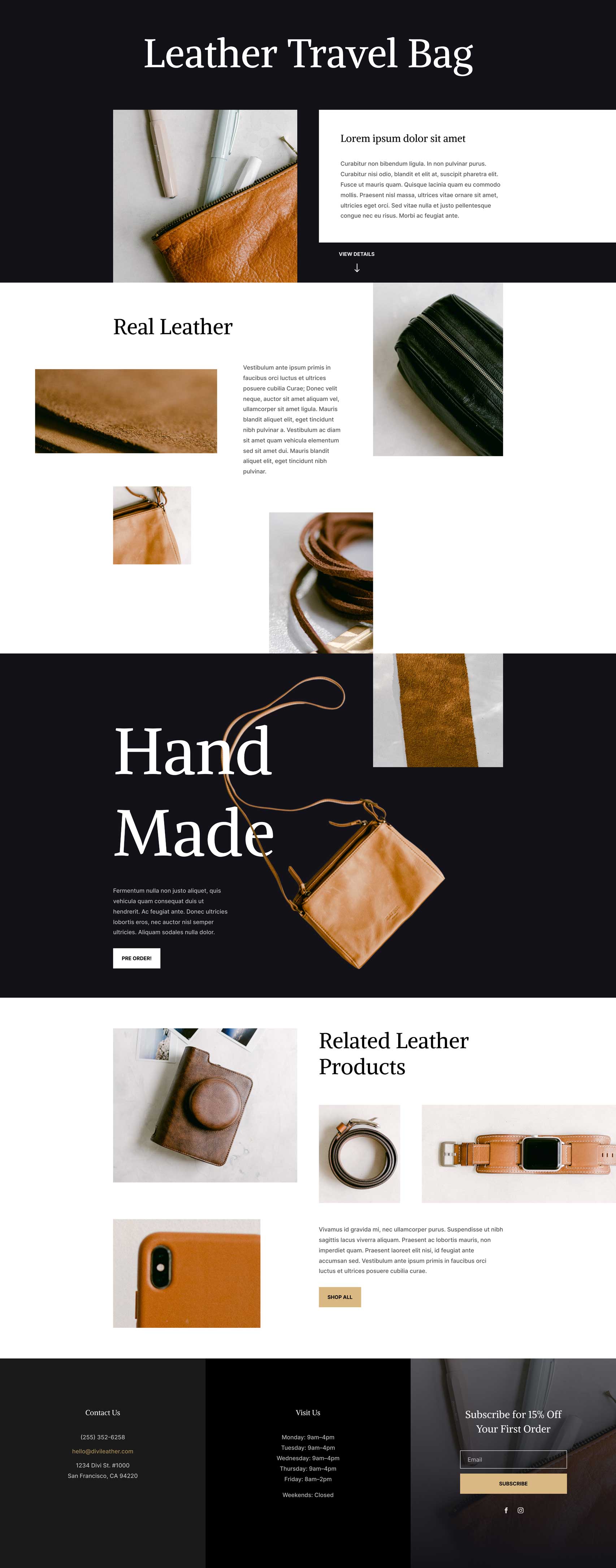 Leather Good Website