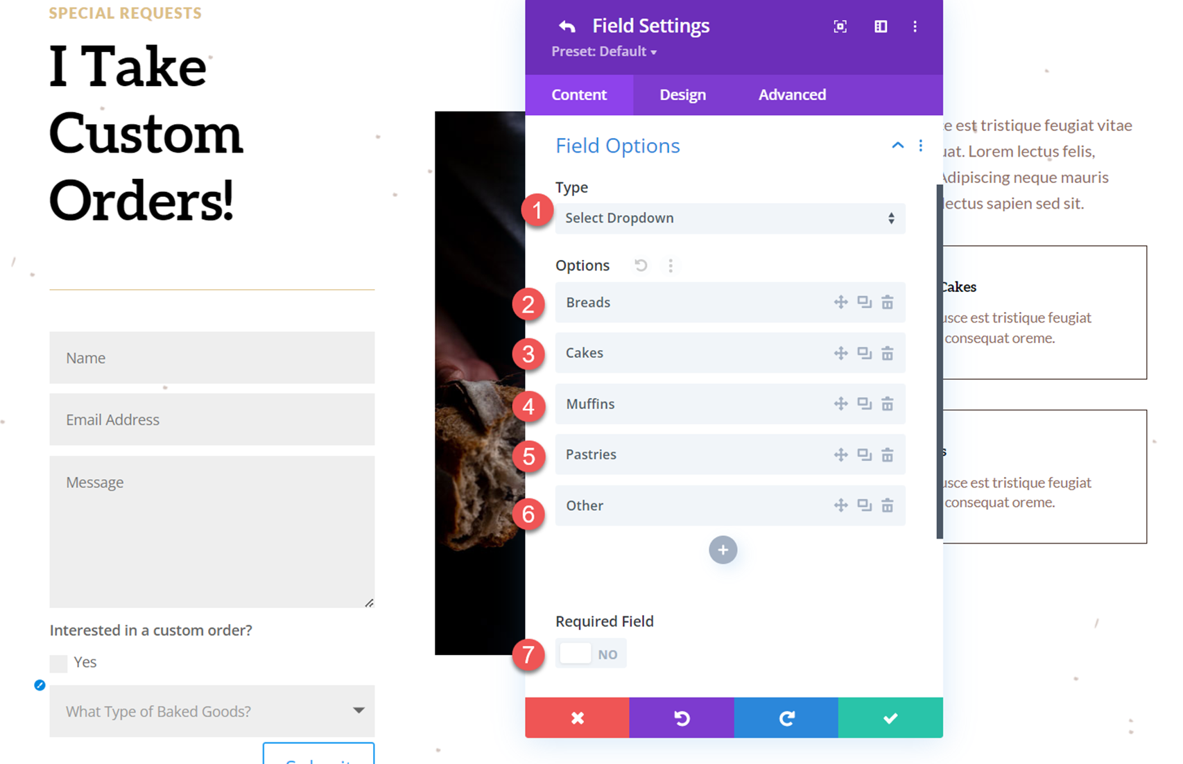 Divi Reveal Options Dropdown Contact Form Field Options Dropdown