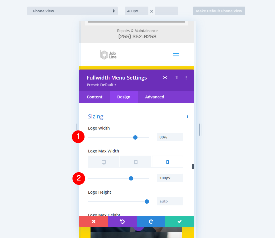 Optimize the Second Responsive Logo Size