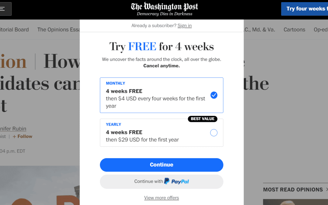 Washington Post paywall.