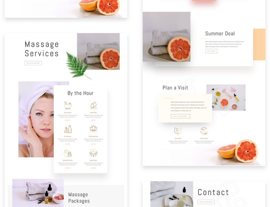 divi massage therapy layout pack