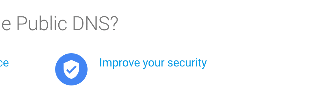 Google's Public DNS page.
