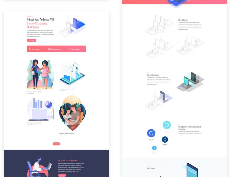 Get a FREE Graphic Illustrator Layout Pack for Divi