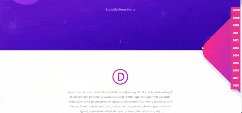 dot navigation