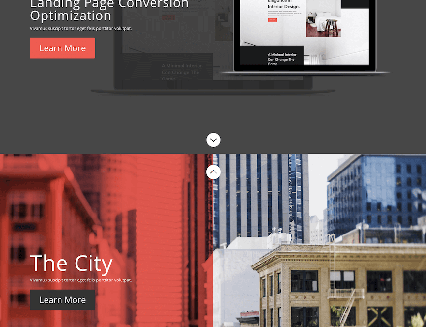 fullscreen section example