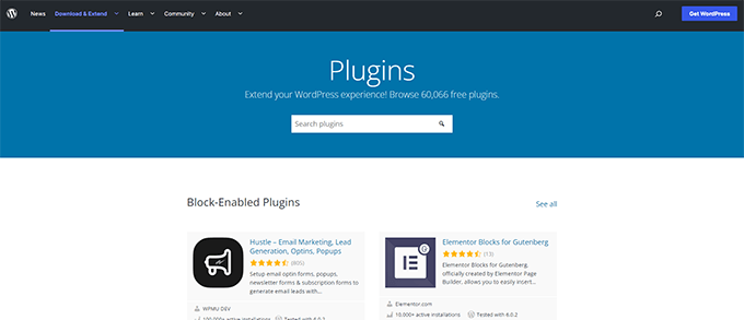 Free WordPress plugins