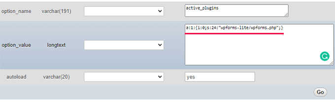 Activating a single plugin