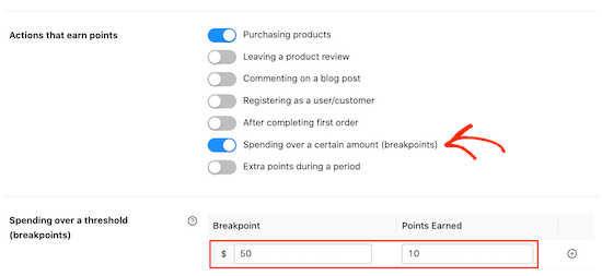 How to create a threshold for your WooCommerce loyalty program