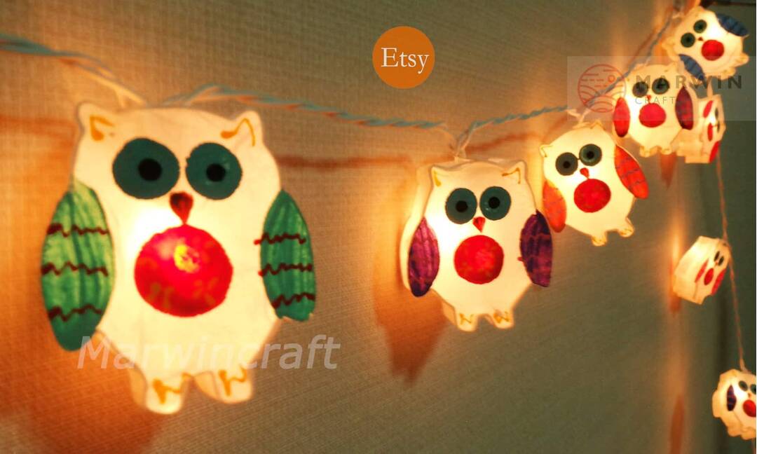 Fairy lights and birds wall decor  Fairy lights on wall, Fairy lights  bedroom wall, Wall decor lights