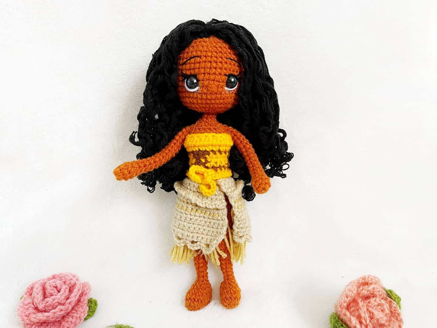 Resenha conjunto Moana baby em crochê 