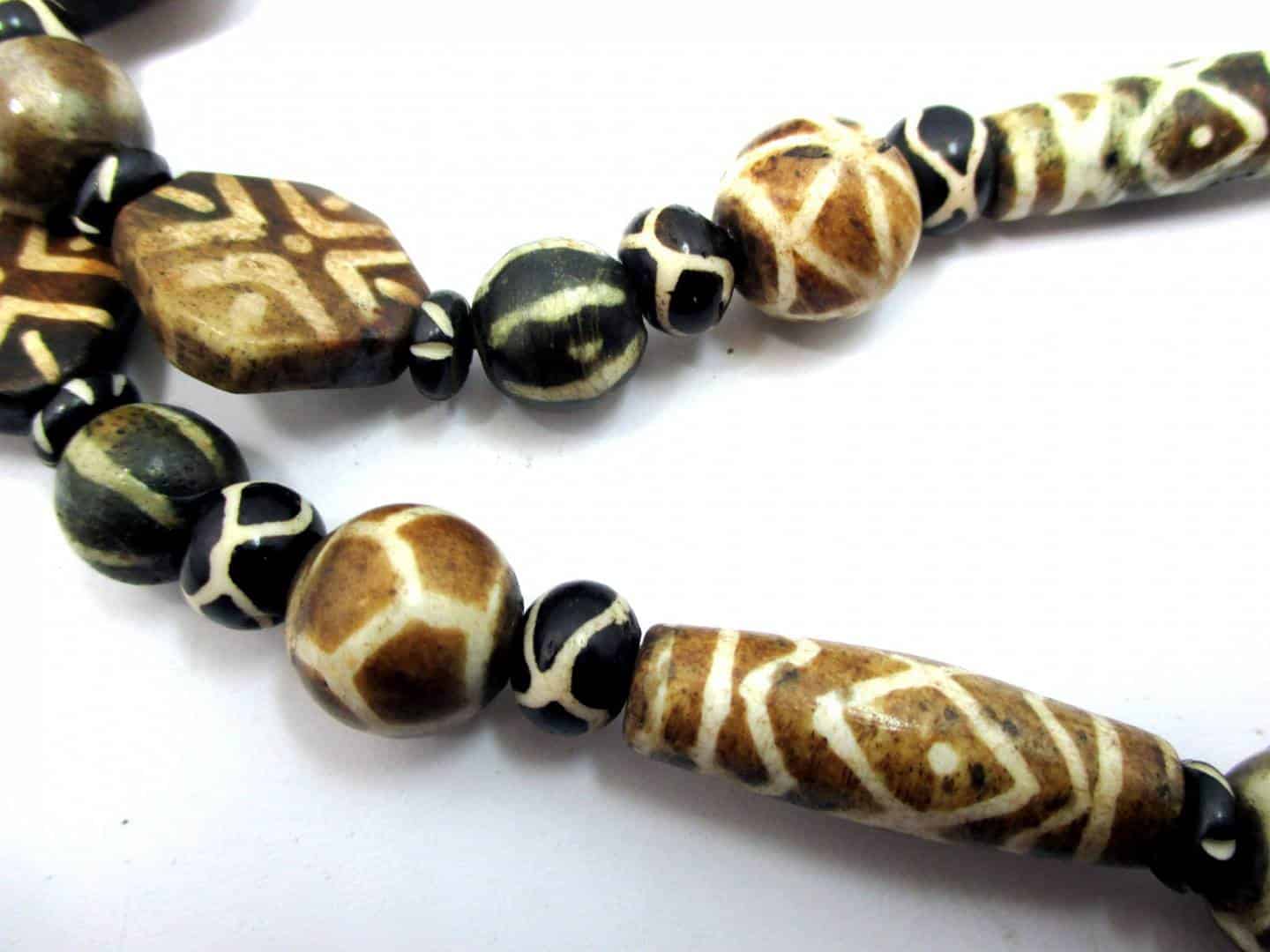 Petrified Palm Wood Beaded Necklace