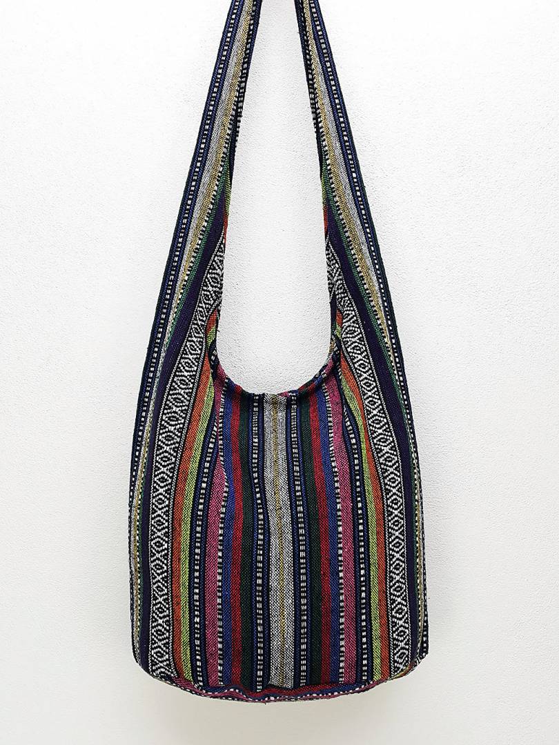  Hippie Crossbody Bag Thai Top Zip Hobo Sling Bag