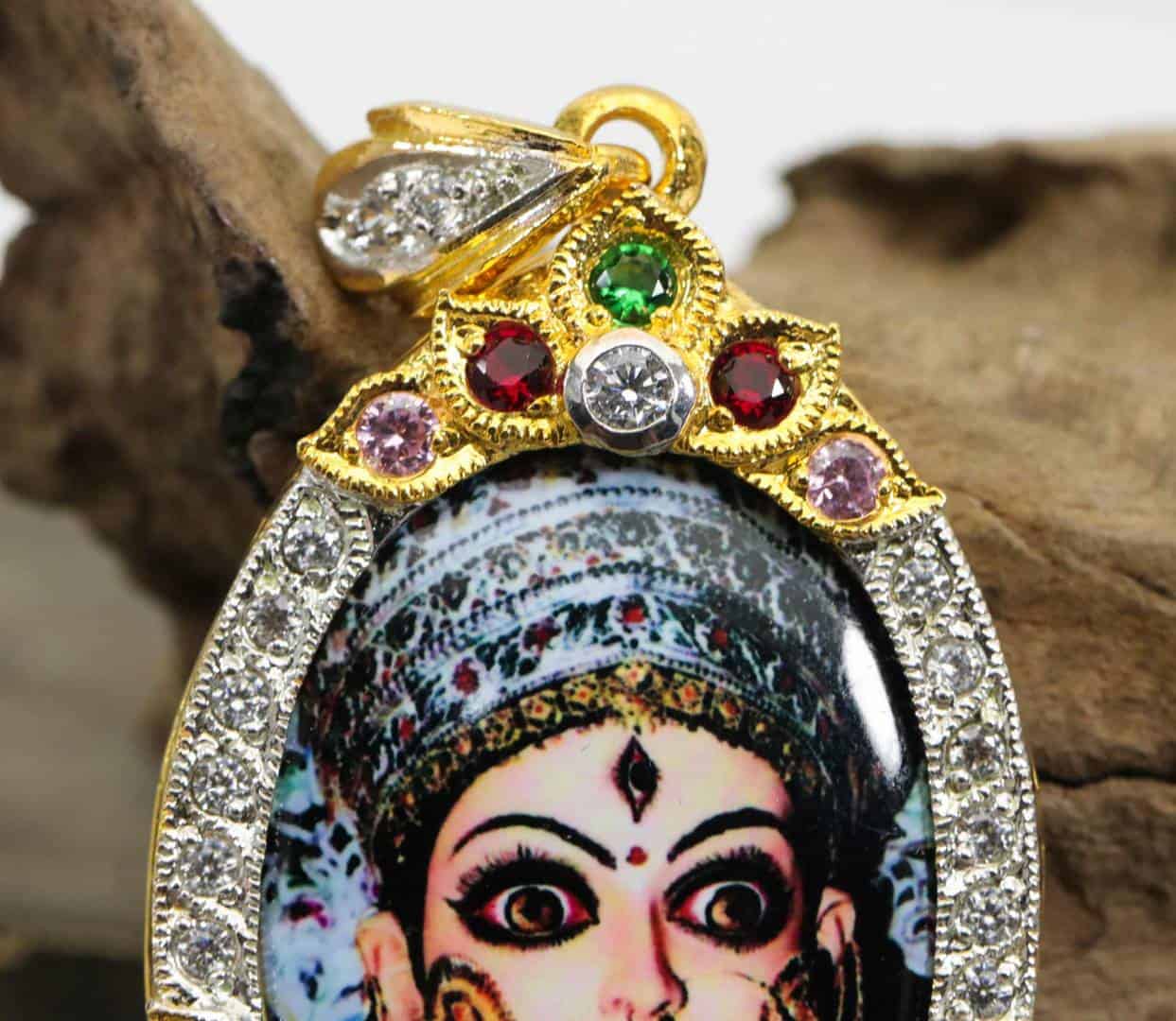 KALI Deity Hindu Goddess Amulet Pendant Life Protect Wealth Success Talisman FS 