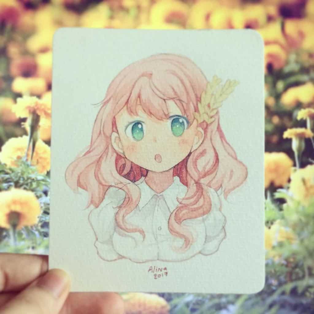 Custom Cute Anime Style Cute Character Drawing Your Cuter - Etsy Israel