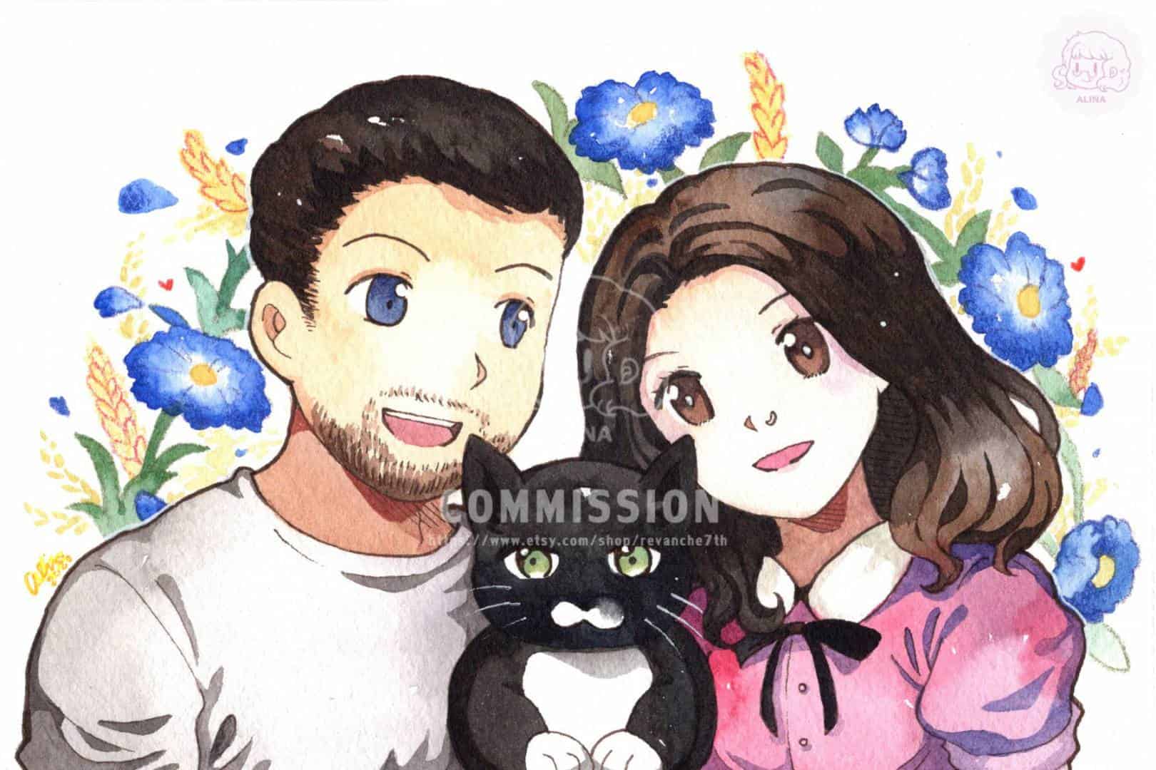 Custom Cute Anime Fanart/Portraits Art Commission