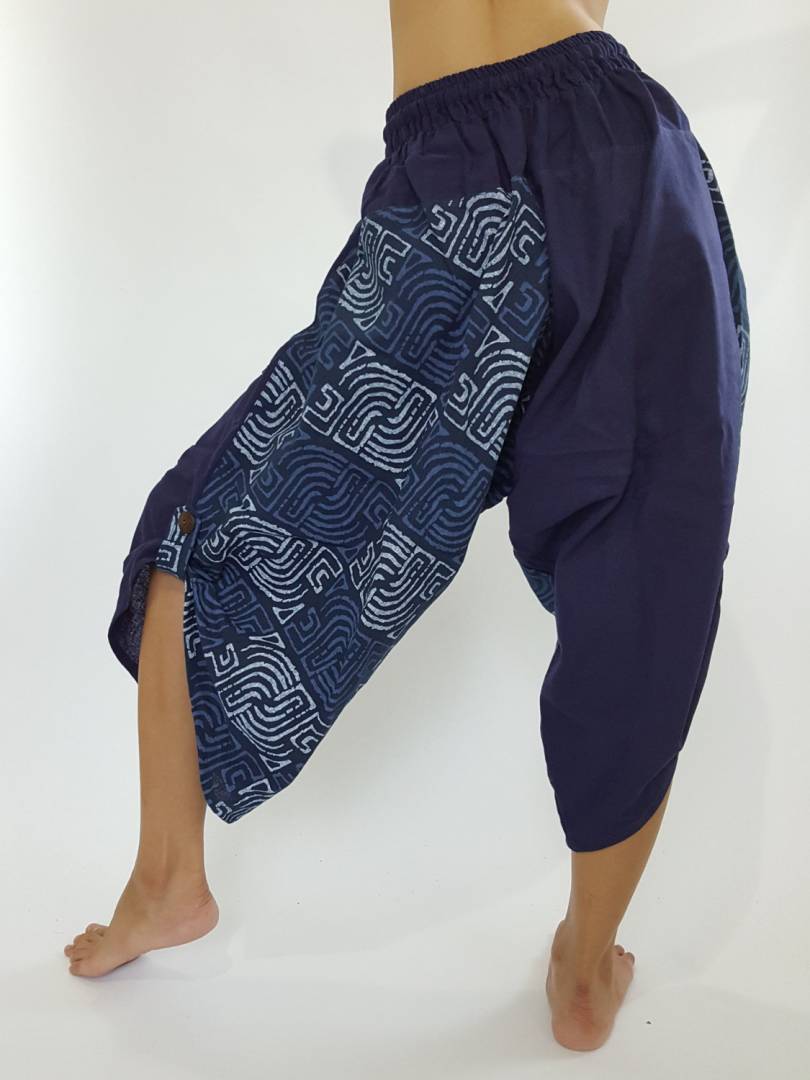 Lady pant 100% cotton pants with Coconut button up cotton pants - LaFactory
