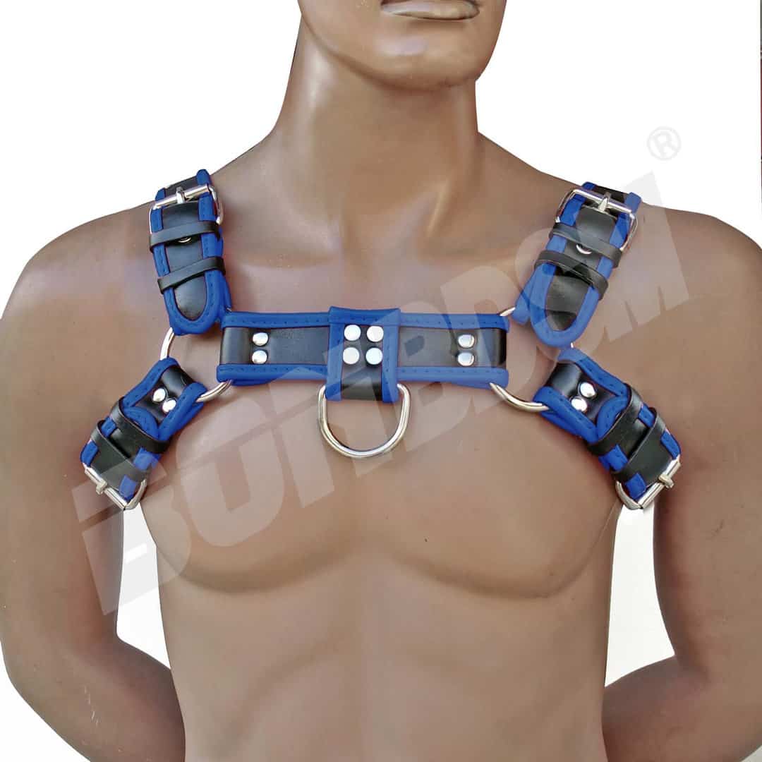 Men s Bulldog Chest Harness HEAVY DUTY genuine leather Puppy