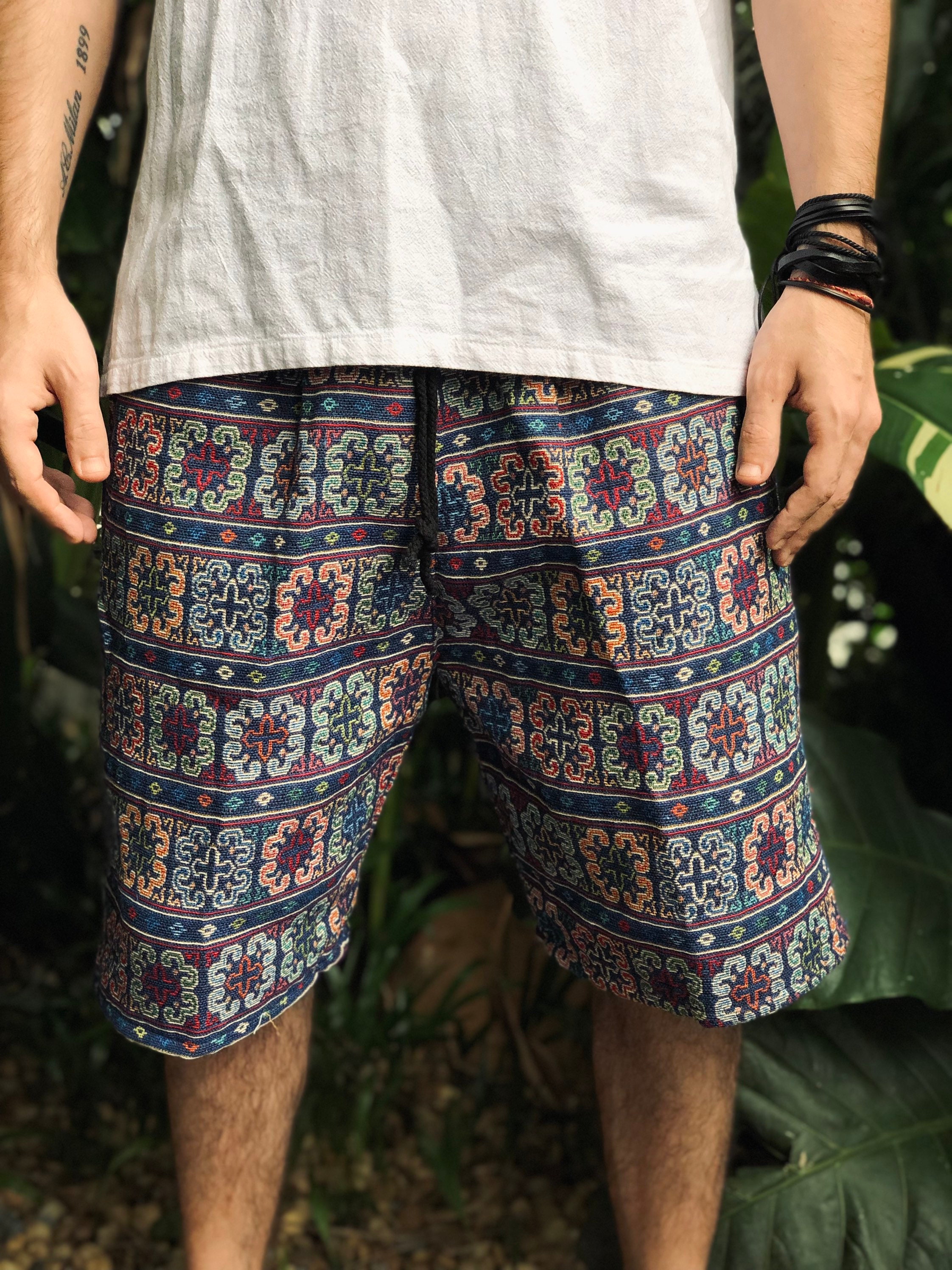 Products :: Cotton Ethnic Shorts outfit Burning man Geometric Bohemian ...
