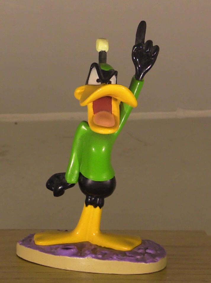 Figurine Résine Warner Bros Daffy Duck Et Marvin - Scène Espace édition Atlas