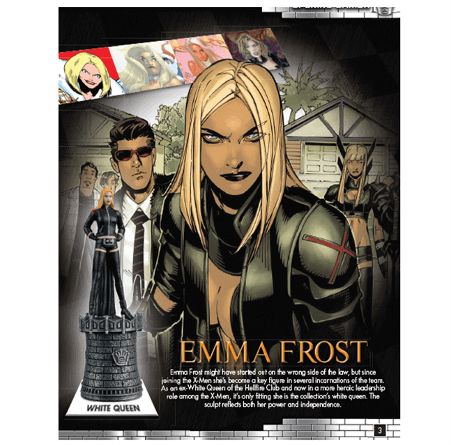 Marvel Chess Eaglemoss 47 Emma Frost White Queen