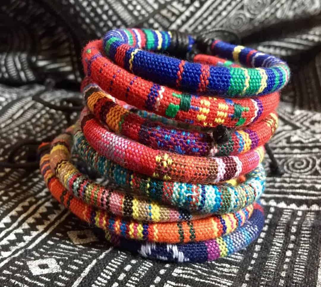 Colorful Boho Fabric Handmade Braided Bracelet Men Women - Temu