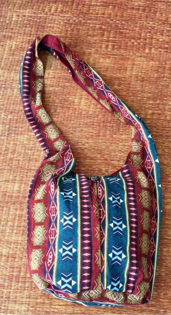 NEW Hippie Hobo Sling Crossbody Bag Woven Aztec Ikat Boho Shoulder