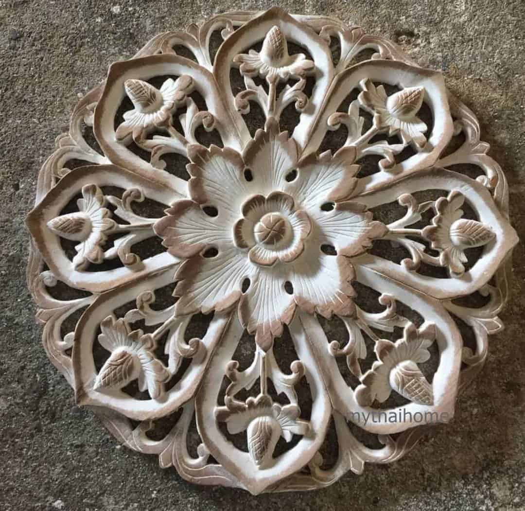 Diyalo Natural Wood Wall Hanging Decor Carved Orthodox Sagrada