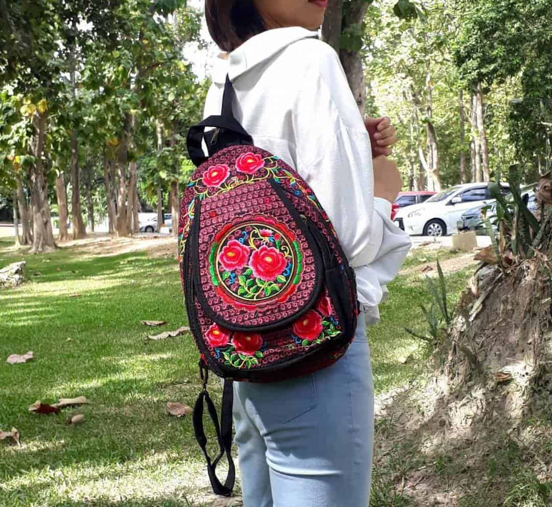 Boho school top bag