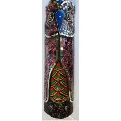 Aborigen Mask Owl with Green Mosaics beautifully hand-crafted-