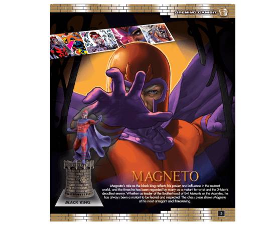 Marvel Chess Eaglemoss 39 Magneto (Black King)-